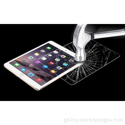 HUYSHE high definition anti-fingerprint antishock film tempered glass screen protector for ipad 2 3 4